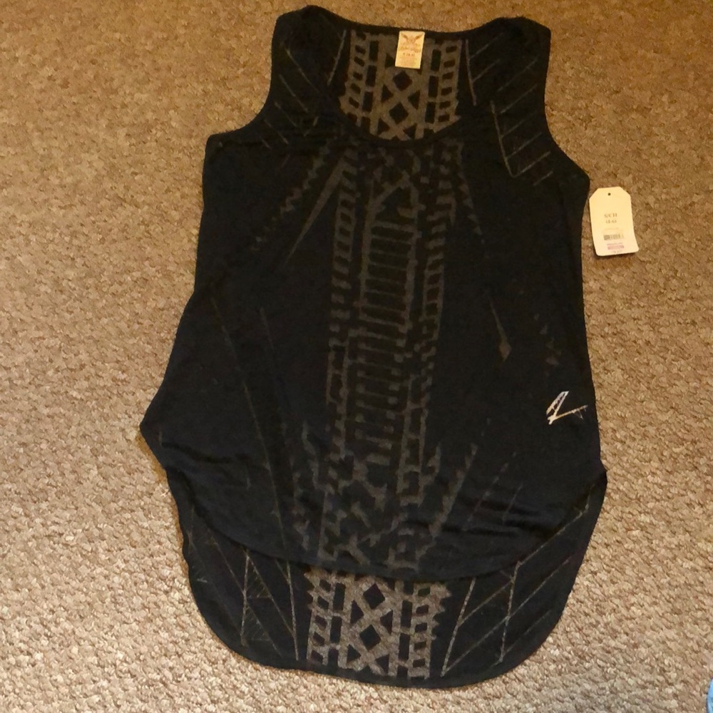 Black Sheer Tank Top